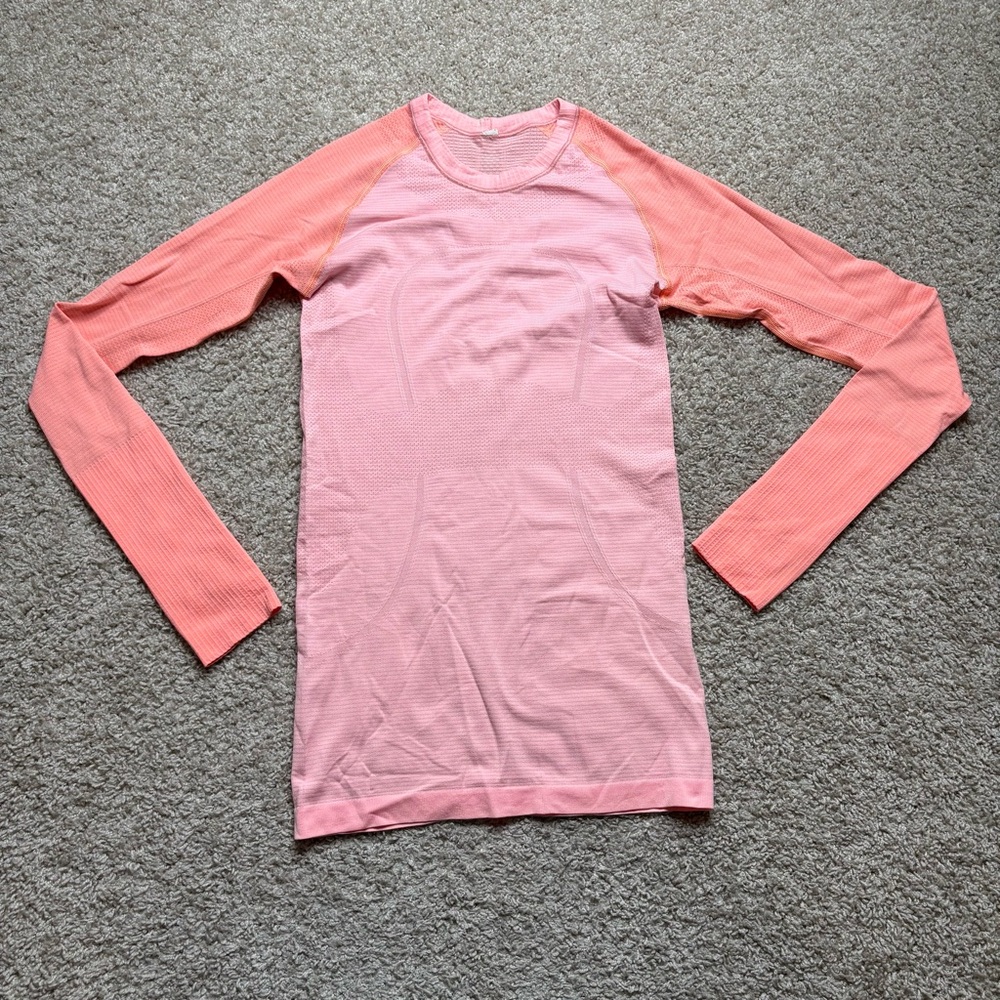 lululemon athletica Pink Long Sleeve Tee